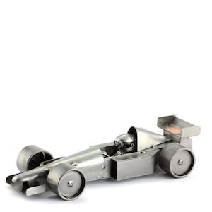 Nuts and bolts sculpture &quot;Formula One&quot; - Handmade ornament figurine