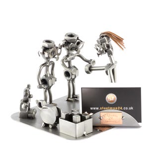 Figurine en métal "Éducatrice Avec Porte-Cartes De Visite" - Idées Cadeaux fait main