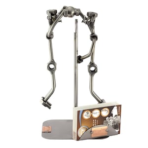 Schraubenmännchen Volleyball Mit Visitenkartenhalter - original Steelman24 Metallskulptur - das perfekte Geschenk