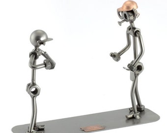 Figurine en métal "Famille De Base-Ball" - Idées Cadeaux fait main