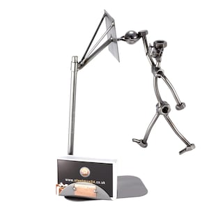 Figurine en métal "Tireur De Basket-Ball avec Porte-Cartes De Visite" - Idées Cadeaux fait main