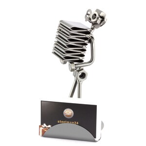 Figurine en métal "Porteur De Fichiers Avec Porte-Cartes De Visite" - Idées Cadeaux fait main