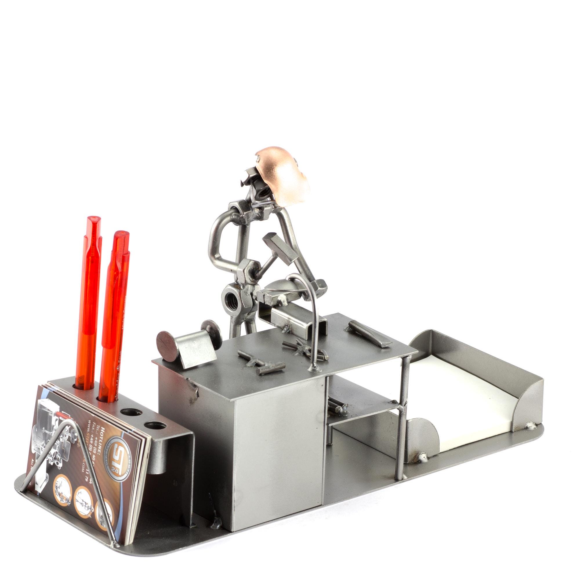 Locksmith Desk Nuts and Bolts Sculpture