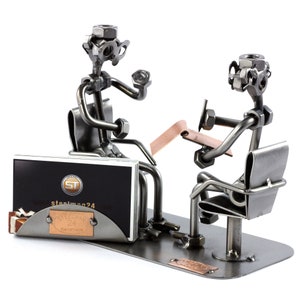 Figurine en métal "Psychiatre avec Porte-Cartes De Visite" - Idées Cadeaux fait main