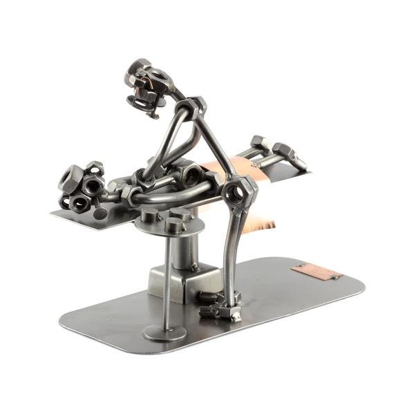 Figura de Metal Masajista de a - Etsy España