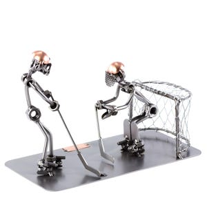 Figura de Metal &quot;Hockey Sobre Hielo&quot; - Idea de regalo hecho a mano