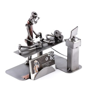 Figurine en métal "Gastroentérologie avec porte-cartes de visite" - Idées Cadeaux fait main