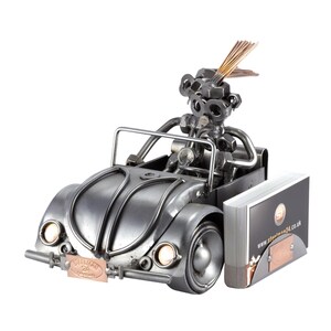 Figurine en métal "Moniteur D'Auto-École avec Porte-Cartes De Visite" - Idées Cadeaux fait main