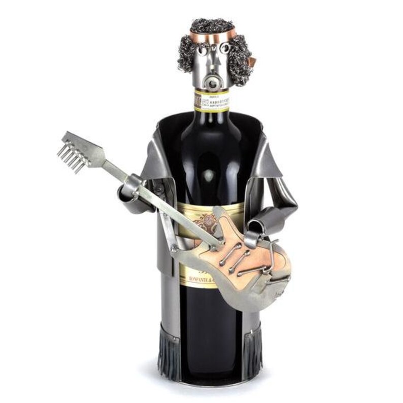 Nuts and Bolts Sculpture wine Bottle Holder Jimmy Etsy