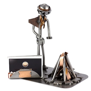 Figurine en métal "Scout avec Porte-Cartes De Visite" - Idées Cadeaux fait main