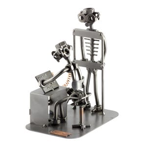 Nuts and bolts sculpture &quot;Radiologist&quot; - Handmade ornament figurine