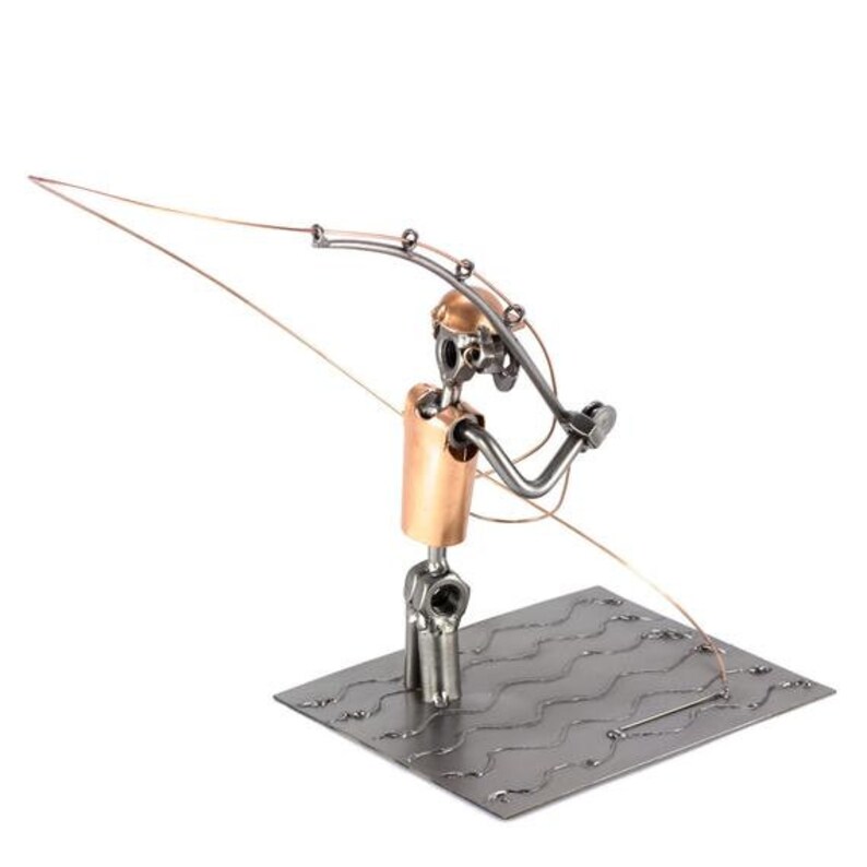 Nuts and Bolts Sculpture fly Fishing Handmade Etsy