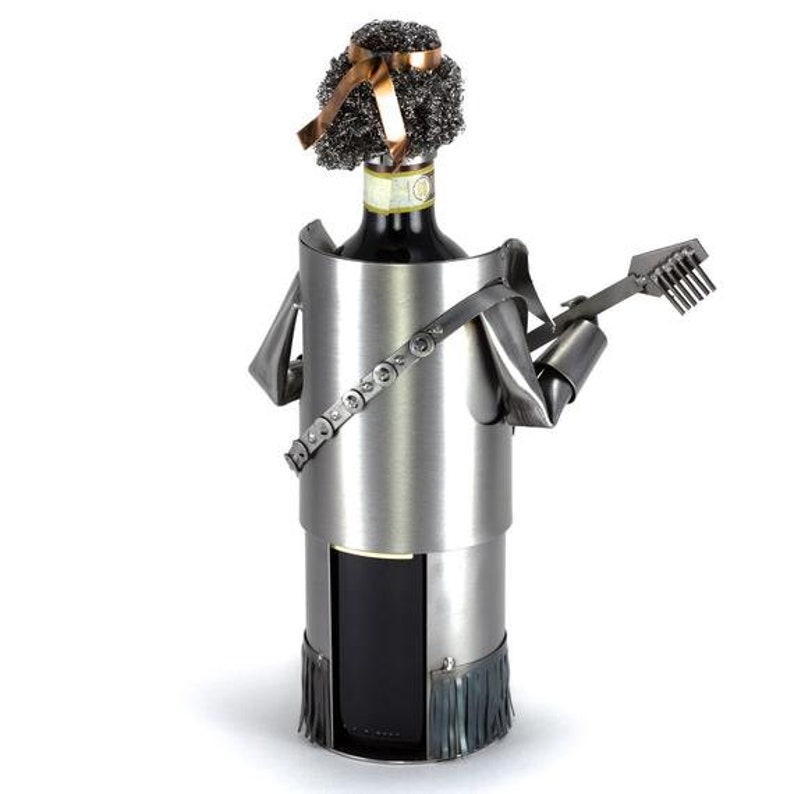 Nuts and Bolts Sculpture wine Bottle Holder Jimmy Etsy