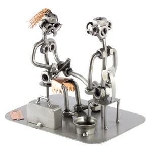 Pedicure/Chiropodist metal sculpture, Gift idea for Chiropodists, Birthday Gift Chiropodists, High-Quality metal sculpture from Steelman24
