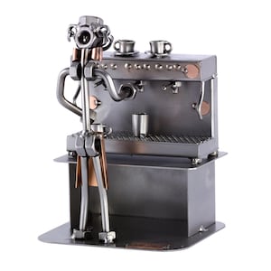 Figura de Metal &quot;Barista&quot; - Idea de regalo hecho a mano