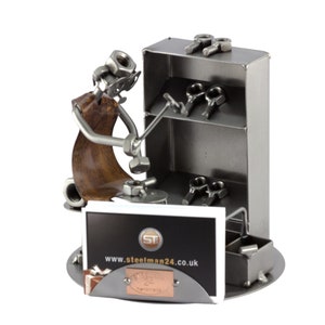 Figurine en métal "Cordonnier Avec Porte-Cartes De Visite" - Idées Cadeaux fait main