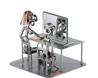 Schraubenmännchen Logopädin - original Steelman24 Metallskulptur - das perfekte Geschenk