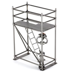 Nuts and bolts sculpture &quot;Scaffolder&quot; - Handmade ornament figurine