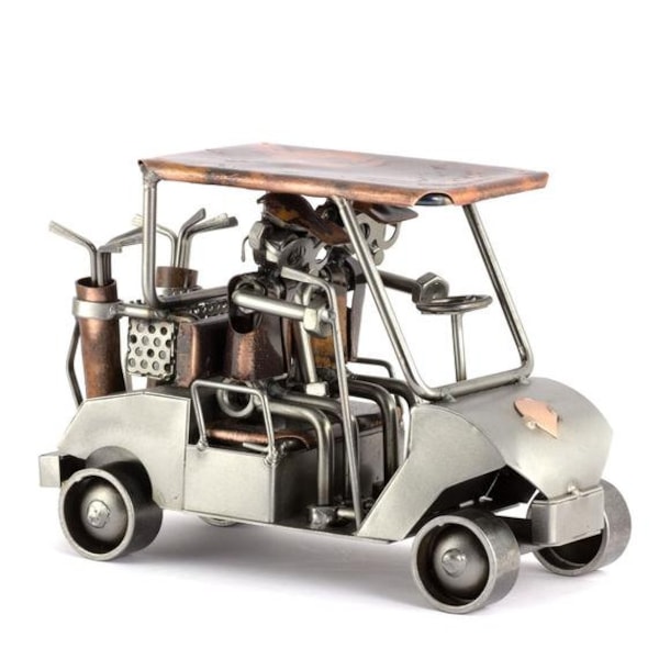 Schraubenmännchen Golf Wagen - original Steelman24 Metallskulptur - das perfekte Geschenk