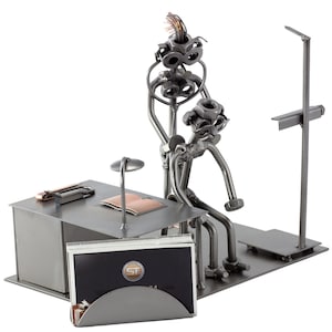 Figura de Metal "Médico Con Portatarjetas De Visita" - Idea de regalo hecho a mano