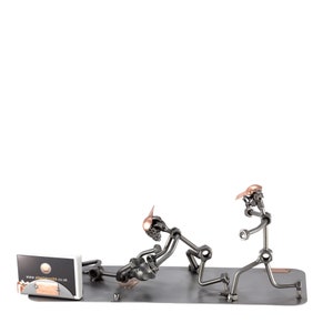 Figura in Metallo "Fuoricampo (Baseball)" - idea regalo fatta a mano