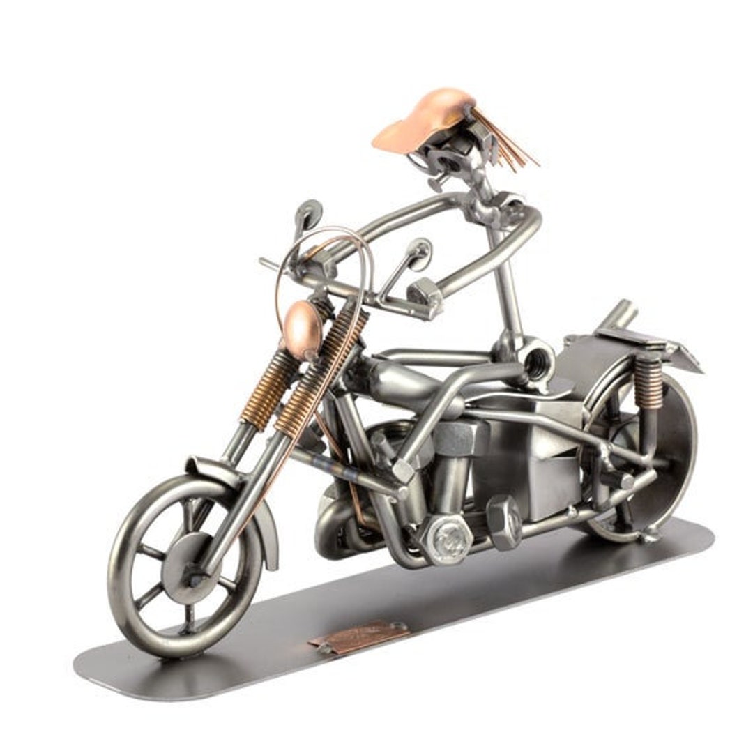 Nuts and Bolts Sculpture chopper Big Handmade Ornament Figurine Etsy