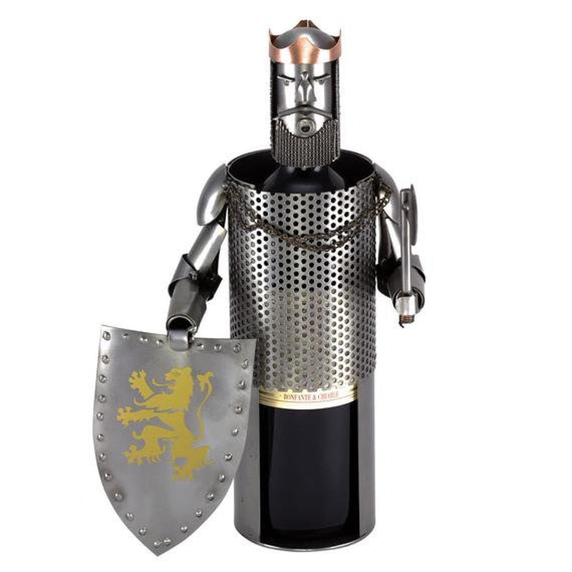 Nuts and bolts sculpture Wine Bottle Holder Robert Etsy