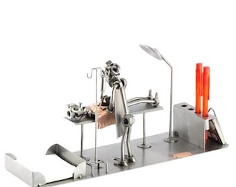 Figura de Metal "Organizador De Sobremesa Óptico" - Idea de regalo hecho a mano