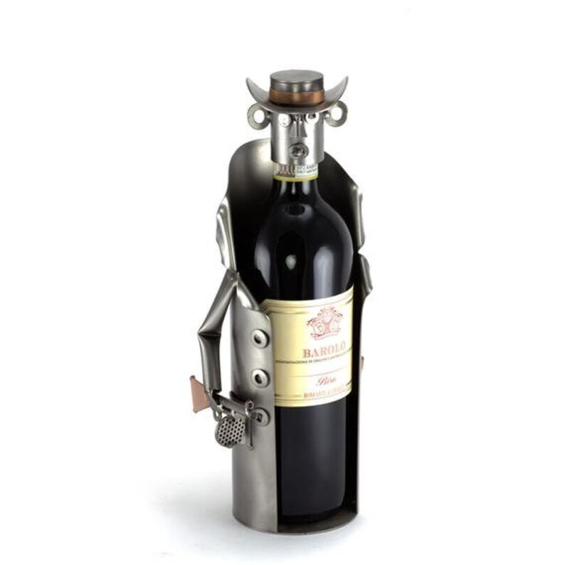 Nuts and Bolts Sculpture wine Bottle Holder Al Etsy