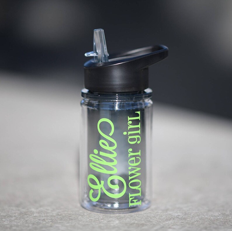 Personalized Kids Water Bottle Ring Bearer Gift Flower Girl Etsy