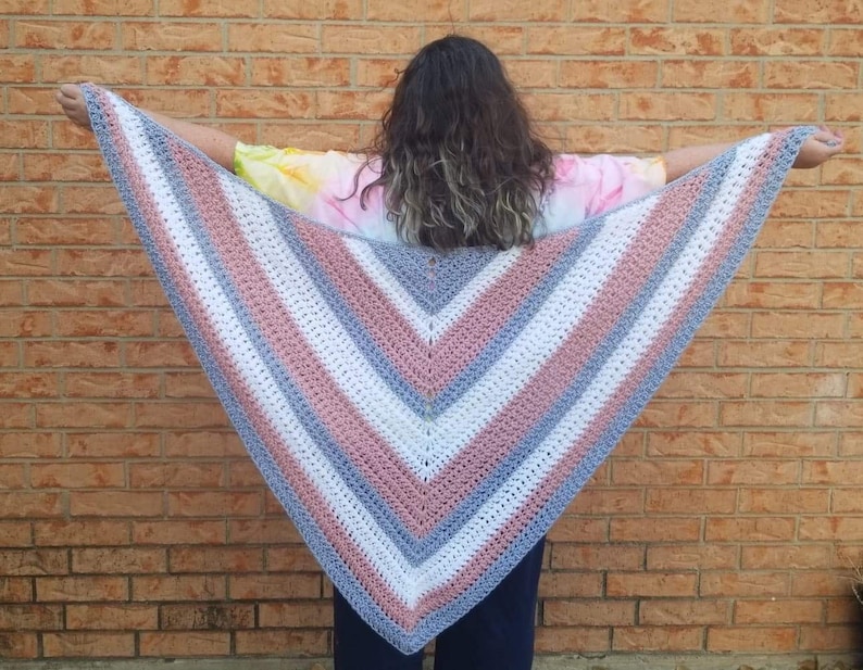 Dancing two step shawl, digital download,Plus size, oversized shawl, shawl, digital pattern, crochet shawl image 2