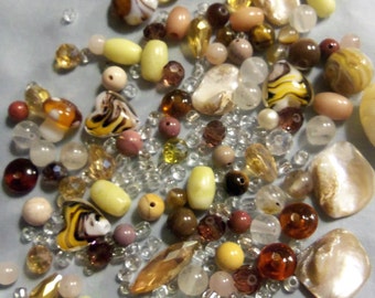 glass beads, shell beads, mixed lots, bead lots,faceted crystal beads, quartz beads, mother of pearl