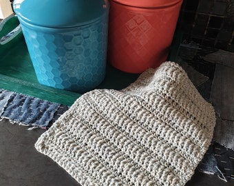 Textured Crochet Dishcloth Pattern (Digital Download)