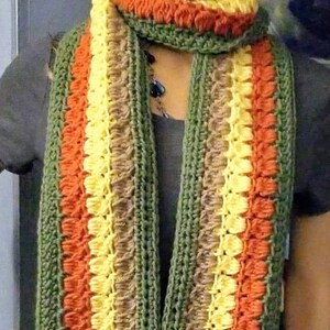 Textured Crochet Scarf Pattern: Unisex Neck Warmer (Digital Download)