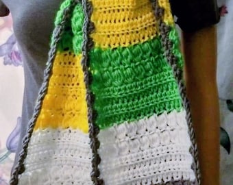 Cluster Crochet Scarf Pattern: Unisex Digital Download