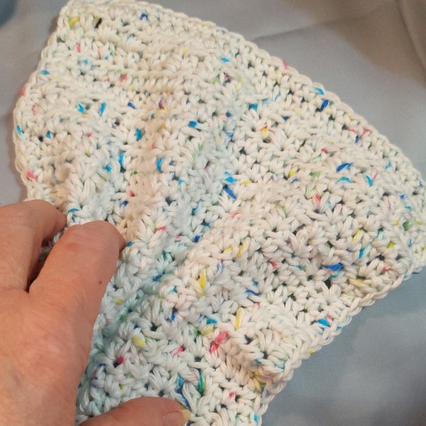 Simple textured crochet washcloth pattern