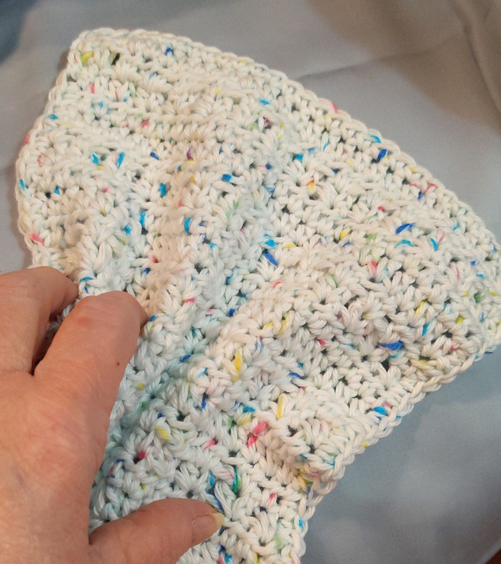 Simple textured crochet washcloth pattern