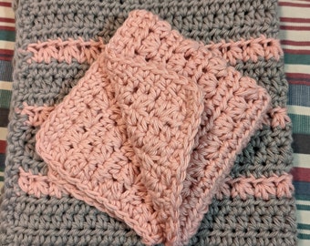 Trinity Star Crochet Washcloth and Dish Towel Pattern (Digital Download)