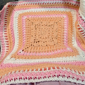 Crochet pattern, Estherlou, baby blanket, digital pattern, lap blanket, wheelchair blanket, couch throw, image 6