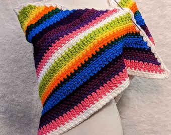 Show all of many colors, digital, digital crochet, shawl pattern, digital pattern, ladies shawl,