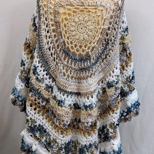 Mandala Crochet Poncho Pattern (Digital Download)