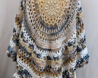 Mandala Crochet Poncho Pattern (Digital Download)