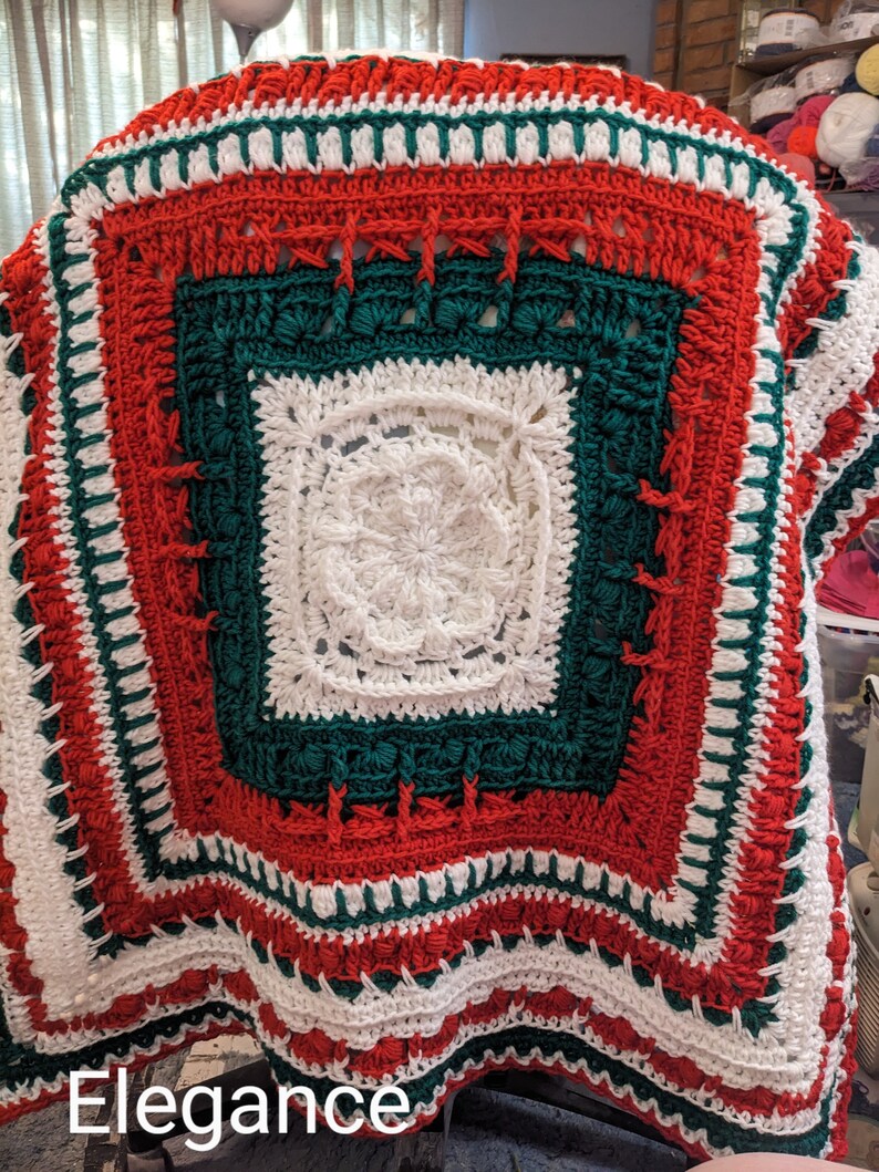 Elegance, digital lap blanket, wheelchair blanket, digital pattern. Crochet pattern image 8