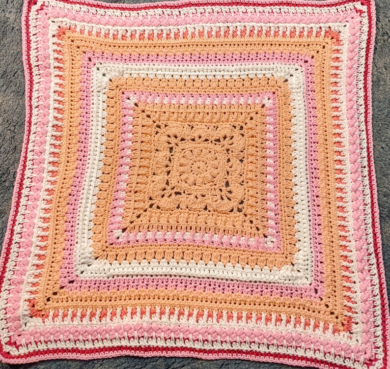 Crochet pattern, Estherlou, baby blanket, digital pattern, lap blanket, wheelchair blanket, couch throw, image 5