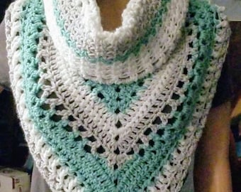 Triangle Cowl Crochet Pattern: Bandana Neckerchief (Digital Download)