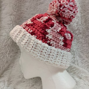 Plush Blush Beanie: Handcrafted Pom Pom Winter Hat