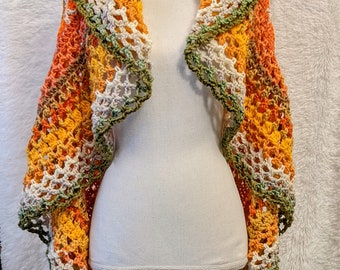 Boho Crochet Circular Vest Pattern (Digital Download)
