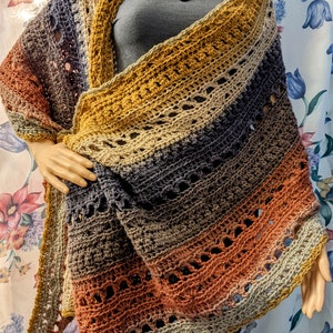 Grace Shawl, digital pattern, crochet pattern, crochet shawl, digital download