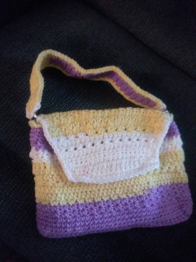 Purse, handbag, handbag set, hand crocheted, crocheted purse, image 2