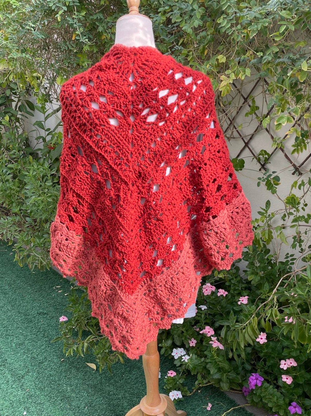 Lacy Shell Crochet Shawl Pattern: Triangle Shawl (digital Download) - Etsy